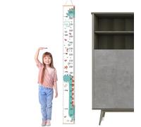 Zvn Zojne Growth Chart For Wall, Child Height Wall Chart, Kids Growth Chart With Pine And Canvas Textures, Height Ruler, Height Measurement