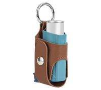 Zvn Zojne Inhaler Storage Case - Inhaler Carrying Case | Handy Inhaler Spacer and Holder with Metal Buckle | Lightweight Asthmaa Inhaler Holder PU Leather Case for Inhaler for Travel Hiking Use