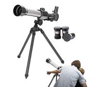 Zvn Zojne Kids Telescope, Kids Telescope, 60mm Optical Refractor Telescope with Adjustable Tripod and 3 Eyepieces, Outdoor Monocular Spati Telescopes, Search Bezel