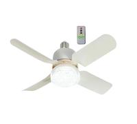 Zvn Zojne Small Ceiling Fan Lights - Remote Control LED Ceiling Fan | Mute Air Cooler With 3 Wind Speeds, Adjustable 2 In 1 Fan For Bedroom, Corridor, Home, Living Room