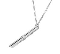 Zvn Zojne Stress and Anxiiety Necklace, Stainless Steel Mindful Breathing Necklace, Meditation Fidget Necklace, Threaded Complete Relaxation Necklace Stress, Panic Attack Relief Meditation