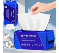 ZVNNZOM Disposable Face Cloths, Ultra-Thick Face Cloths, Disposable Face Cloths, Lint-Free Face Cloths, Skin Care and Makeup Remover, Pack of 100