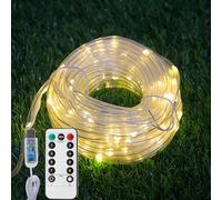 ZVO LED Fairy Rope String Lights - USB Powered 10 Meter 100 LED String Lights, USB 8 Mode Dimmable Indoor Hose Lights for Party Balcony Bedroom Camping Christmas