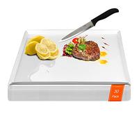 ZVP Disposable Cutting Boards 30 Count, Collapsible Cutting Board Sheet with Built-in Crease, Flexible Plastic Cutting Mat for Kitchen and Commercial Use, 17 x 12 In White