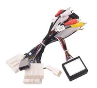ZVPQU Car Radio Stereo Wiring Harness Cable Adapter Android 16pin, for Nissan, for Murano Qashqai J10 J11 X Trail Tiida radio adapter cable(Canbus Cable)
