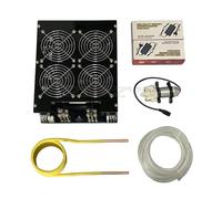 ZVS 5000W Induction Heater Module High Frequency Induction Heating PCB Board, Cast Metal + Coil + Pump For Soldering and Forging (Without Crucible)