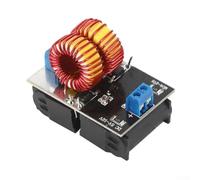 ZVS Induction Heating Power Supply Module 120W Low Voltage, DC 5V-12V with Heater Coil, PCB and Metal Build for Controlled Small Diameter Heating in Industrial Semiconductor