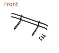 ZVSYKWIHT 1/10 RC Crawler Car Metal Front And Rear Bumper Upgrade Parts Compatible With Various Crawler Models(Front Black)