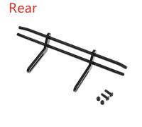 ZVSYKWIHT 1/10 RC Crawler Car Metal Front And Rear Bumper Upgrade Parts Compatible With Various Crawler Models(Rear Black)