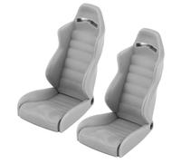 ZVSYKWIHT 1/10 Scale RC Crawler Car Simulation Rock Buggy Seat Driver Seat Compatible With Wraith AX90018 AXI90074 RR10 Models(2pcs Grey)