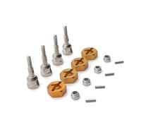 ZVSYKWIHT 1/18 RC Car Metal Drive Shaft Wheel Axle Cup With 12mm Wheel Hex Adapter Compatible With A949 A959 A959-B A969 A979 K929 Models Upgrade Parts(Yellow)