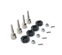 ZVSYKWIHT 1/18 RC Car Metal Drive Shaft Wheel Axle Cup With 12mm Wheel Hex Adapter Compatible With A949 A959 A959-B A969 A979 K929 Models Upgrade Parts(Black)