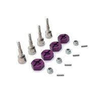 ZVSYKWIHT 1/18 RC Car Metal Drive Shaft Wheel Axle Cup With 12mm Wheel Hex Adapter Compatible With A949 A959 A959-B A969 A979 K929 Models Upgrade Parts(Purple)