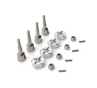 ZVSYKWIHT 1/18 RC Car Metal Drive Shaft Wheel Axle Cup With 12mm Wheel Hex Adapter Compatible With A949 A959 A959-B A969 A979 K929 Models Upgrade Parts(Silver)