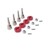 ZVSYKWIHT 1/18 RC Car Metal Drive Shaft Wheel Axle Cup With 12mm Wheel Hex Adapter Compatible With A949 A959 A959-B A969 A979 K929 Models Upgrade Parts(Red)
