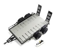 ZVSYKWIHT 1/18 Scale RC Crawler Trailer Cargo Metal Upgrade Part Compatible With Various RC Crawler Models(Grey)