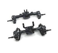 ZVSYKWIHT 1/24 RC Car Upgrade Parts FMS Metal Portal Axle Set Front And Rear Axle Accessories Compatible With Various Models(Front Rear Black)