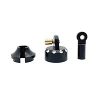 ZVSYKWIHT 1/7 7303 Metal Shock Absorber Caps Replacement Parts Compatible With RC Car Upgrade Accessories OP Parts(Black)