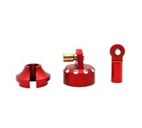 ZVSYKWIHT 1/7 7303 Metal Shock Absorber Caps Replacement Parts Compatible With RC Car Upgrade Accessories OP Parts(Red)
