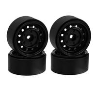 ZVSYKWIHT 1.9 Inch 100g Metal Beadlock Wheel Rim Hub Compatible with 1 10 Scale RC Crawler Car Compatible With Gen8 And Similar Models(Black)