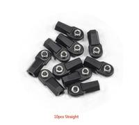 ZVSYKWIHT 1 Set M4 Rod Ends With 7mm Pivot Ball Straight And Angled Compatible with 1/8 1/10 Scale RC Crawler Links Compatible With Various RC Rig Models Like TF2 CC01(Straight 10PCS)