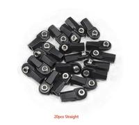 ZVSYKWIHT 1 Set M4 Rod Ends With 7mm Pivot Ball Straight And Angled Compatible with 1/8 1/10 Scale RC Crawler Links Compatible With Various RC Rig Models Like TF2 CC01(Straight 20PCS)