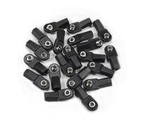 ZVSYKWIHT 1 Set M4 Rod Ends With 7mm Pivot Ball Straight And Angled Compatible with 1/8 1/10 Scale RC Crawler Links Compatible With Various RC Rig Models Like TF2 CC01(Angled 20PCS)