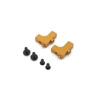 ZVSYKWIHT 144001 144002 144010 124007 124016 124017 124018 124019 Metal Servo Mount Base Compatible with RC Car Steering System Upgrade Parts Compatible With Standard Servo Sizes(Yellow)