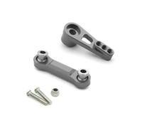 ZVSYKWIHT 2pcs Metal Steering Servo Arm And Servo Rod Set Compatible With 1 18 RC Car Models 184011 A949 A959 A959 B A969 A979 A979 B K929 Upgrade Parts(Grey)