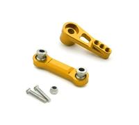 ZVSYKWIHT 2pcs Metal Steering Servo Arm And Servo Rod Set Compatible With 1 18 RC Car Models 184011 A949 A959 A959 B A969 A979 A979 B K929 Upgrade Parts(Yellow)
