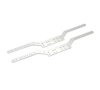 ZVSYKWIHT 2pcs MN78 MN168 Metal Chassis Beam Girder Side Frame Upgrade Parts Compatible with 1 12 Scale RC Car Chassis Compatible With Various Models(Silver)