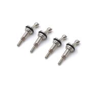 ZVSYKWIHT 4pcs 1/28 Scale 284131 Universal Joint Drive Shaft Compatible With K969 K989 K999 P929 RC Car Models Metal Extended Upgrade Parts Compatible with Crawler Vehicles(25mm)