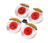 ZVSYKWIHT 4pcs 12mm Hex Wheel Hub Rim Brake Disc Caliper Compatible With 3RACING D5S D5 1 10 Scale RC Car Upgrade Parts Accessories(F)