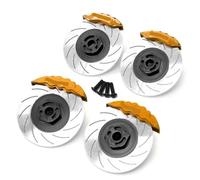 ZVSYKWIHT 4pcs 12mm Hex Wheel Hub Rim Brake Disc Caliper Compatible With 3RACING D5S D5 1 10 Scale RC Car Upgrade Parts Accessories(C)