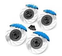 ZVSYKWIHT 4pcs 12mm Hex Wheel Hub Rim Brake Disc Caliper Compatible With 3RACING D5S D5 1 10 Scale RC Car Upgrade Parts Accessories(B)