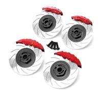 ZVSYKWIHT 4pcs 12mm Hex Wheel Hub Rim Brake Disc Caliper Compatible With 3RACING D5S D5 1 10 Scale RC Car Upgrade Parts Accessories(A)