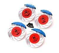 ZVSYKWIHT 4pcs 12mm Hex Wheel Hub Rim Brake Disc Caliper Compatible With 3RACING D5S D5 1 10 Scale RC Car Upgrade Parts Accessories(E)