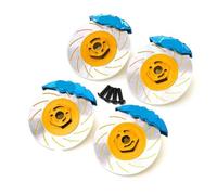 ZVSYKWIHT 4pcs 12mm Hex Wheel Hub Rim Brake Disc Caliper Compatible With 3RACING D5S D5 1 10 Scale RC Car Upgrade Parts Accessories(H)
