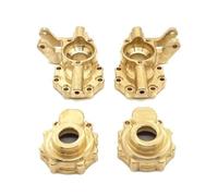 ZVSYKWIHT Brass Portal Gearbox Bucket Weight Diff Cover RC Car Upgrade Parts Compatible With 104006 104010 104020 104026 1 10 Scale Models(Front Gear Housing)