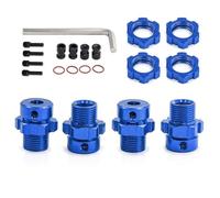 ZVSYKWIHT Extended Wheel Hex Hub Adapter 6469 5854 Compatible With 1 10 Scale E Maxx Revo Style RC Cars Upgrade Parts Accessories(Blue)