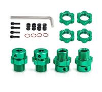 ZVSYKWIHT Extended Wheel Hex Hub Adapter 6469 5854 Compatible With 1 10 Scale E Maxx Revo Style RC Cars Upgrade Parts Accessories(Green)