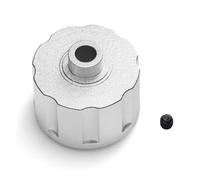 ZVSYKWIHT Metal Differential Case Housing 87004 Compatible With 1/8 Scale VS MT RC Cars Upgrade Parts And Accessories Diff Case Replacement(Silver)