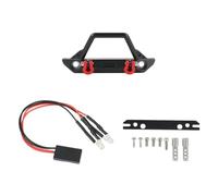 ZVSYKWIHT Metal Front Bumper With Lights Compatible With 1/24 Scale Crawler RC Vehicles SCX24 And Upgrade Parts(B)
