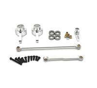 ZVSYKWIHT MN MN99S MN78 MN82 Metal Steering Link Upgrade Part Compatible with 1 12 RC Car Servo Arm Horn With Rib Design Compatible With Various Models(Silver)