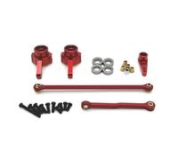 ZVSYKWIHT MN MN99S MN78 MN82 Metal Steering Link Upgrade Part Compatible with 1 12 RC Car Servo Arm Horn With Rib Design Compatible With Various Models(Red)