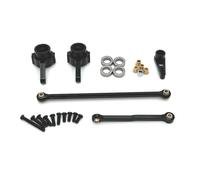 ZVSYKWIHT MN MN99S MN78 MN82 Metal Steering Link Upgrade Part Compatible with 1 12 RC Car Servo Arm Horn With Rib Design Compatible With Various Models(Black)