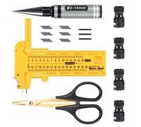 ZVSYKWIHT RC Car Body Post Marker With 0-14mm Reamer Curve Scissors Circle Cutter Compatible with Drilling Holes Cutting Wheel Arches And Trimming Compatible With 1 10 Scale RC Vehicles(4 in 1-B)