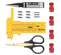 ZVSYKWIHT RC Car Body Post Marker With 0-14mm Reamer Curve Scissors Circle Cutter Compatible with Drilling Holes Cutting Wheel Arches And Trimming Compatible With 1 10 Scale RC Vehicles(4 in 1-A)
