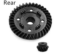 ZVSYKWIHT Steel Differential Ring Gear Pinion Gear 8978 8977 Compatible With 1 8 MAXX 1 10 MAXX 2 0 Upgrade Parts Accessories Front Rear Replacement(Rear)