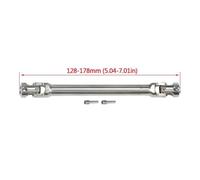 ZVSYKWIHT Universal Joint Drive Shaft Stainless Steel Compatible with 1 10 Scale RC Crawler Compatible With TRX6 VS4 10 CC01 CFX Element TF2 And Similar Models(128-178mm)